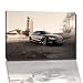 Produktbild Schwarzer Audi Bild auf Leinwand -- 120 x 80 cm fertig gerahmte Kunstdruckbilder als Wandbild - Billiger als Ölbild oder Gemälde - KEIN Poster oder Plakat