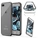Produktbild Urcover Touch Case 2.0 kompatibel mit Apple iPhone 7 Plus Hülle I 360 Grad Rundum-Schutz Full Cover [Unbreakable Case bekannt aus Galileo] Crystal Clear Full Body Case Handy-Tasche - Grau Transparent