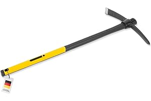 blizz-z Kreuzhacke Profi mit losem Fiberglasstiel | Gartenhacke, Spitzhacke, Gartenwerkzeug in Profiqualität für grobes Arbeiten an steinigen Böden mit Wurzelwerk | Made in EU