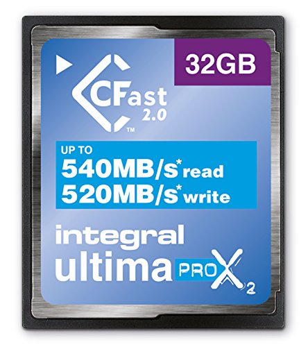 Integral 32GB 3600X Spped UltimaPro X2 CFast 2.0 Card. INCFA32G-540/520