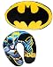 Produktbild alles-meine.de GmbH 2 TLG. Set _ Nackenkissen & XL Schmusekissen -  Batman  - Kissen für Auto / Kindersitz - Reisekissen / Reisehörnchen - für Kinder & Erwachsene - z.B. Flugze..