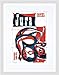 Produktbild AD HOTEL JURA BASEL SWITZERLAND TRAVEL RED BLUE SLEEPING EATING PRINT B12X5904