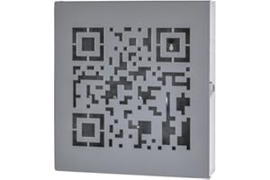 HAKU Möbel Cassetta portachiavi grigio, metallo - Dim. L 22 cm x A 24 cm x P 5 cm, Stile Moderno