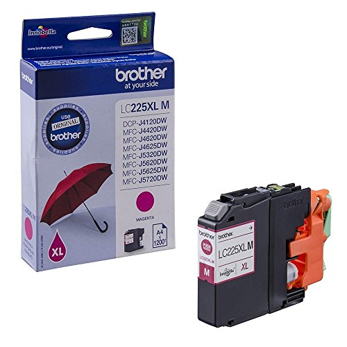 Brother Original Tintenpatrone LC-225XL M (magenta) (für Brother DCP-J4120DW, MFC-J4420DW, MFC-J4620DW, MFC-J4625DW, MFC-J5320DW, MFC-J5620DW, MFC-J5625DW, MFC-J5720DW)