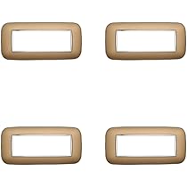 Placca Ovale Bianca Per Bticino Axolute - 6 Posti/Moduli - Foto 4