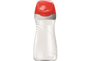 Maped Picnik Origins - Gourde pour Enfants avec Capuchon de Protection- Système Anti-Gouttes et Etanche - en Plastique Sans BPA - Rouge - 430ml