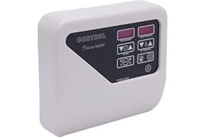 FUNYSF Saunasteuerung Saunasteuergerät 3-9KW Saunasteuerung mit Temperaturfühler für Saunaöfen, Heimsauna, gewerbliche Anwendungen