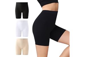 IceCony Radlerhose Damen 3er Pack Kurz Leggings Boxershorts Sporthose Unter Kleid Rock Unterhosen mit Bein Anti Scheuern