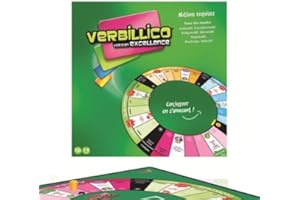Verbillico Excellence Mattika Editions Jeu de société éducatif pour mémoriser Tous Les Temps de la conjugaison française - Dès 12 Ans