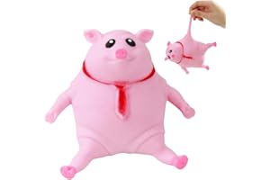 RHHGHY Stress Schwein Stress Spielzeug, Anti Stress Schwein Rosa, Antistress Spielzeug Squishy Pig, Squishy Squeeze Toys, Fidget Toys, Sensorik Autismus Spielzeug Splashy Piggy für Kinder Erwachsener