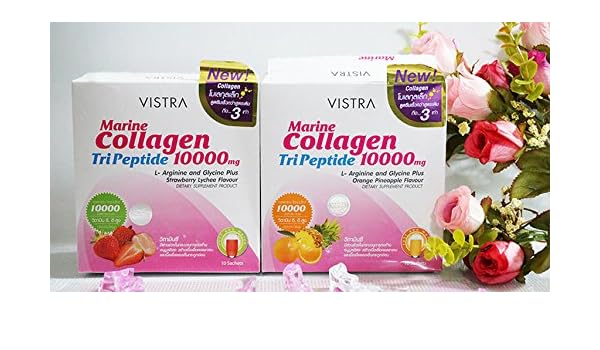Buy Vistra Collagen Tripeptide 10000mg L Arginineand Glycine Plus