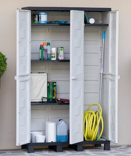 TOOMAX Z207R027 Kunststoffschrank Ambition Line S, 3 Türen – Art 207, grau - 5