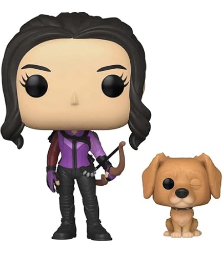 Funko pop TV : Hawkeye - Kate Bishop & Lucky (lumière noire) (exclusivité sur cible Funko pop TV : Hawkeye - Kate Bishop & Lucky (lumière noire) (exclusivité sur cible