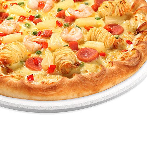 Pizzastein Ø 25,4 cm Cordierit mit Metalgestell für Gas Kohle Grills - 3
