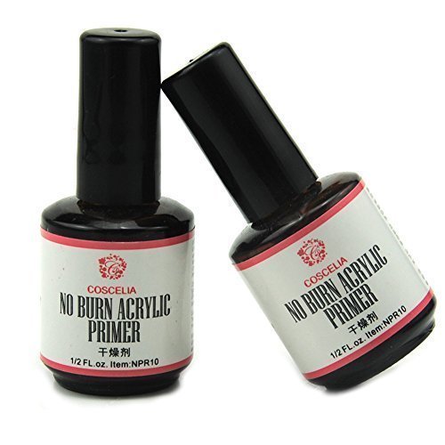 Coscelia 2pcs Acrylic UV Primer Base Coat Nail Art