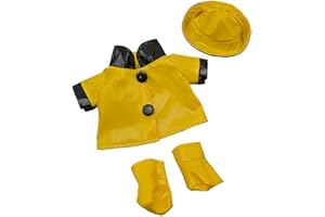 STUFFEMS TOY SHOP Rain Slicker w/Hat & Boots Teddy Bear Clothes Fits Most 8"-10" Build-A-Bear Buddies & Make Your Own Stuffed Animals