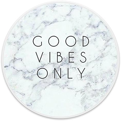 Premium Pop Girp Socket and Expanding Stand Prevent Phones form Dropping for Smartphones and Tablets and More (Good Vibe Only Marble)