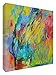 Produktbild Feel Good Art Original Galerie verpackt Abstract Garden Box Leinwand, die Solide Front Panel von Künstler Valerie Johnson, mehrfarbig, klein, 30 x 20 x 4 cm