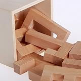 Joyeee® Denksportaufgaben aus Holz Gehirnjogging Puzzle Entwirrung Puzzles – #8 - 4