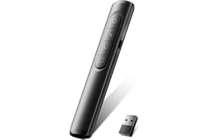 YOURKAY S12 Puntatore Luce per Presentazioni, Pointer Presentazioni, Lato con Tasti del Volume, Telecomando a Batteria Per Presentazioni in Ufficio, Conferenze, Insegnamento, Presentazione