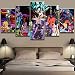 Produktbild XLST HD Drucke Leinwand 5 Stücke Cartoon Dragon Ball Goku Super Saiyan Wandkunst Gemälde Wohnzimmer Wohnkultur Bilder,B,30x50x2+30x70x2+30x80x1