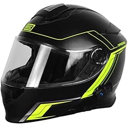 Origine Helmets, L, Delta Motion Matt. Casco Apribile con Bluetooth Integrato, Lime