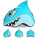 Price comparison product image Evin Children's helmet, cartoon electric car helmet motorcycle boy girl light bicycle helmet summer sunscreen four seasons universal,Blue,M
