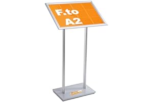 VENDOOH! PORTA MENU' RISTORANTE HOTEL ESPOSITORE A LEGGIO DA PAVIMENTO A CORNICE F.TO A2