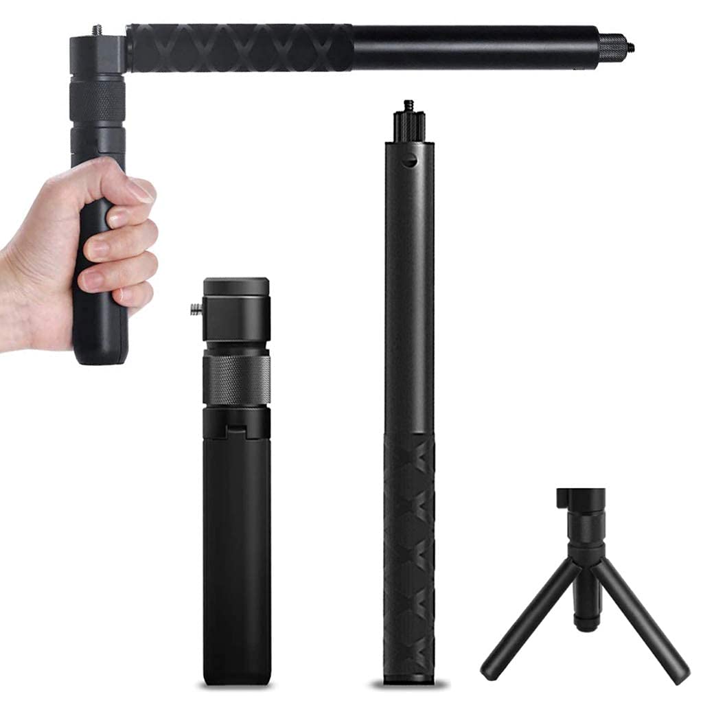 Adofys 3 in 1 Bullet Time Handle with Foldable Tripod Extension Monpod Rod for Insta 360 One X 2 / Insta360 One X Accessories