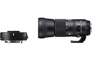 Sigma ZB954 150 - 600 mm F5-6.3 DG OS HSM Contemporary Lens with TC-1401 Converter Kit for Canon Camera-Black