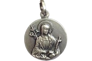 I G J Médaille « Sainte Caterina de Siena » en argent 925 millièmes – 925 Sterling Silver » Saint Chaterine Medal