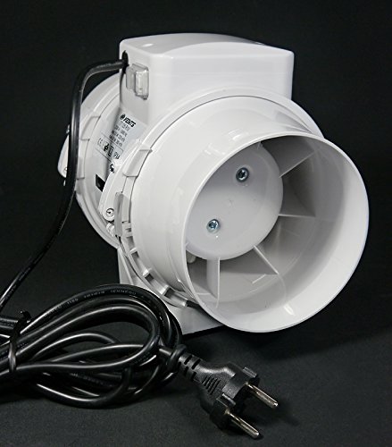 Ventilution TT 125 Mixed In-Line Lüfter 220 – 280m³/h, 125mm Anschluß/Flansch, Rohrventilator 2-Stufig, Axialrohrlüfter, Ablüfter, Belüfter, Badlüfter - 2