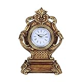 Time for Home Hestia Kunstvoller Fancy Gold Vergoldet Antik Finish Kaminuhr.