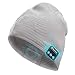 Produktbild ICETEK Bluetooth Kopfhörer Mütze Winter Beanie mit Bluetooth Stereo Kopfhörer, integriertem Mikrofon Damen Herren Jungen Kinder Einheitsgröße Sport Outdoor Grau