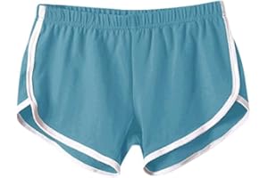 SHOBDW PANTALONES SHOBDW Las Mujeres de Moda señora de la Cintura elástica Verano sólido hasta la Rodilla cómodos Pantalones Cortos Deportivos Pantalones Casuales de Playa