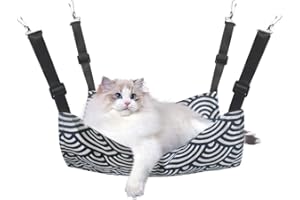 OPIURVY Hamac pour Chat Cage suspendue 48 cm × 58 cm Petit Animal de Compagnie