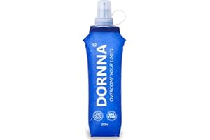 DORNNA® Gourde Souple Sans BPA - Flasque Running, Soft Flask, Bouteille d'eau pour Sport Utilisation Hydratation en Extérieur. (250 ml)