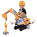 Produktbild Smibie Bagger | Sitzbagger mit Helm und Zwei Grabs , Kinderfahrzeug Zum Draufsitzen für Kinder ab 3 Jahre