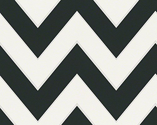 Vlies Tapete Michalsky High Rise Design Streifen weiß schwarz 93943-1 - 2