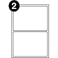 SmithPackaging A4 Self Adhesive Address Labels Sticker Paper, 2 Labels Per Sheet, 100 Sheets,199.6 x 143.5mm 200 Labels