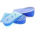 AlexVyan 1 Pair 2 Layer Orthopedic Silicone 4 Cm Height Increasing Increaser Shoes Insoles For Men and Women