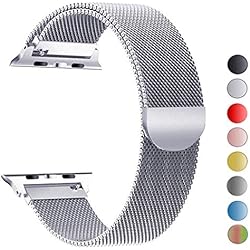 Tervoka Compatible para Correa Apple Watch 40mm 38mm, Milanese Loop Correa de Acero Inoxidable Reemplazo de Banda de la Muñeca para iWatch Series 4/3/2/1, Plate
