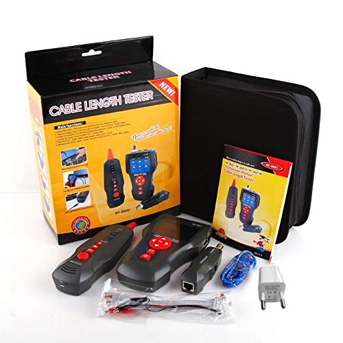 Preisvergleich Produktbild vcbbvghjghkhj-UK NOYAFA NF-8601 Netzwerkkabeltester Kabellänge Meter Telefonleitung Checker-schwarz (EU-Stecker)