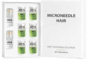 SUJEBKC Sistema Di Ricrescita Dei Capelli,Trattamento Avanzato Crescita Capelli,Siero Crescita Dei Peli Microneedling,Trattamento Per Più Spesso,Rafforza Le Radici