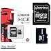 Produktbild KAV Micro-SD-Speicherkarte für Sony Xperia X, X2, XA, XA1, XA2, XZ, XZ1, XZ2, (kompakt) XZs, Z4, Z5, C4, C5, E5, L1, L2, M5 XA1 XA Ultra