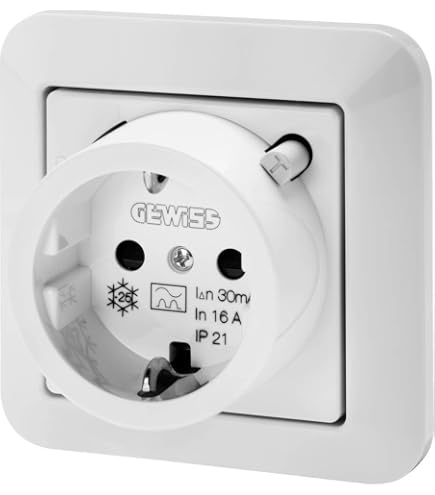 Gewiss Gw62404 Steckdose – Robuste Außensteckdose Mit IP44 Und IK08 Schutz