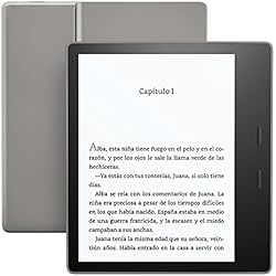 E-reader Kindle Oasis - Grafito, resistente al agua, pantalla de 7” (17,7 cm) de alta resolución (300 ppp), botones de paso de página, 8 GB, wifi