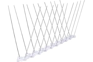HIQE-FL Anti Palomas,Sistema Anti Pájaros,3.5 Metros Pinchos Antipalomas Acero Inoxidable,Pinchos Anti Palomas y Gatos,Anti Palomas para Ventanas,Picos Anti-Pájaros