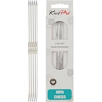 Aiguilles à Double Pointe KnitPro Nova 12.5cm X 2.75mm - Lot De 5 En Laiton Pour Tricot
