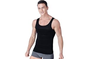 BaronHong Hommes Minceur Body Shaper Gilet Chemise Abs Abdomen Slim